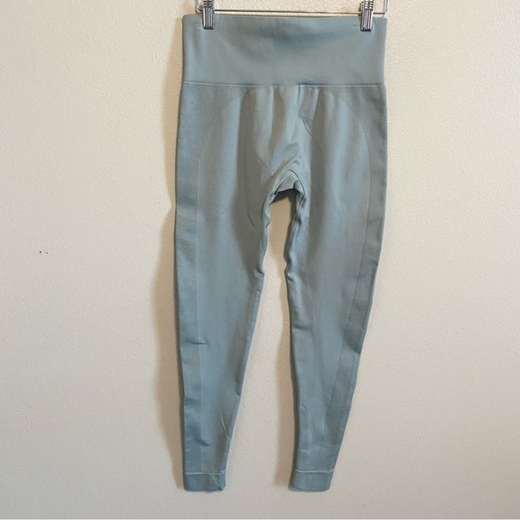 Set Active LA Light Blue Sculptflex Seamless Mid Rise Leggings Size Large - Picture 3 of 7